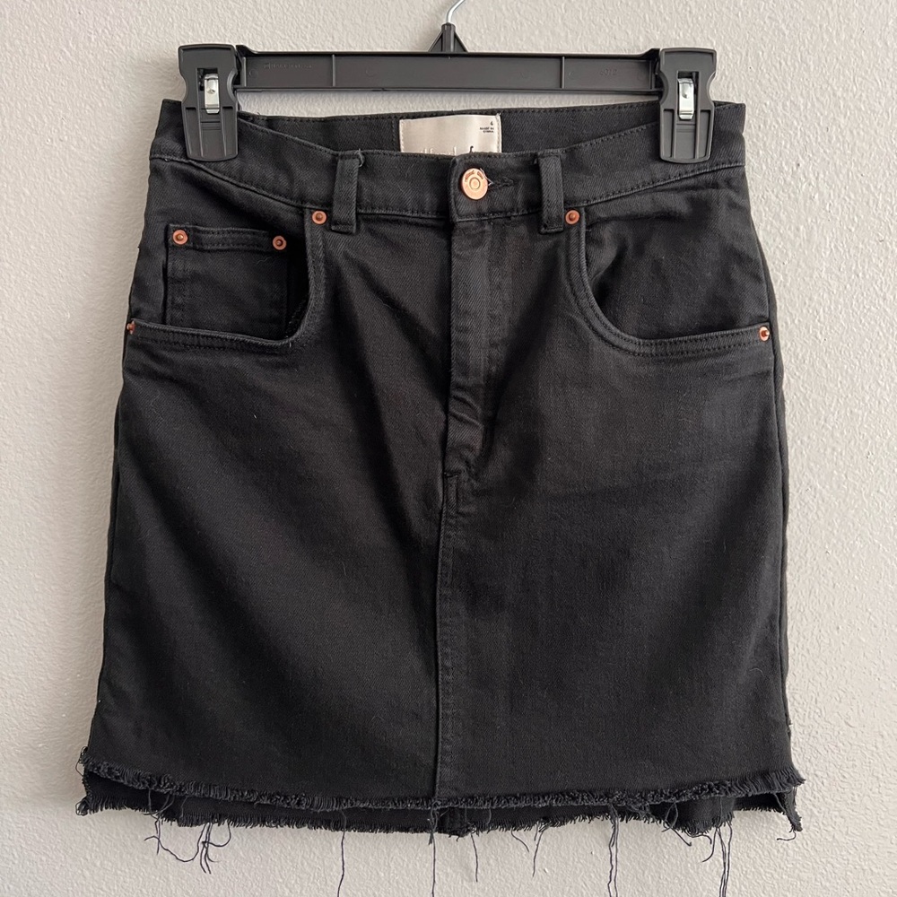 Wilfred Black Mini Skirt
